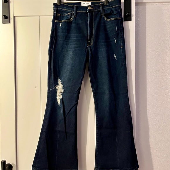 🌸HP🌸 Frame Le Crop Flare Denim (30) - Picture 2 of 6